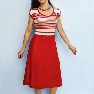 Vintage Maggie Lawrence red picnic dress